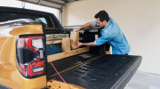 Vách ngăn “tự chế” giúp tối ưu không gian thùng xe Ranger