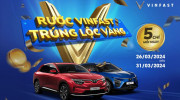 VinFast tặng vàng cho khách hàng mua ô tô điện cuối tháng 3/2024