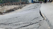 Đường Vũ Tông Phan lún võng, nứt toác do thi công cống nước thải nhà máy Yên Xá
