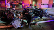 Lamborghini Huracan vỡ vụn, tài xế may mắn không bị thương
