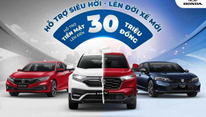 Honda Việt Nam hỗ trợ đổi xe chính hãng “ Hỗ trợ siêu hời – Lên đời xế mới”
