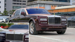 Rolls-Royce Phantom Lửa Thiêng được bấm biển số mới