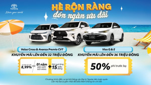 Chào hè với ưu đãi hấp dẫn khi mua Veloz Cross, Avanza Premio và Vios trong tháng 6