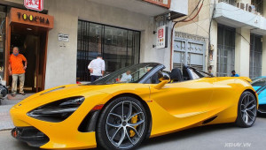 Diện kiến McLaren 720S Spider màu vàng độc nhất Việt Nam