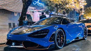 Cận cảnh McLaren 765LT màu xanh Paris Blue độc nhất tại Việt Nam
