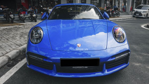 Sài Gòn: Cận cảnh Porsche 911 Turbo S màu xanh Shark Blue có giá gần 200 triệu đồng