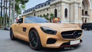 Sài Gòn: Hàng hiếm Mercedes-AMG GT S màu nâu sữa lạ mắt 