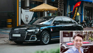 Doanh nhân Phạm Trần Nhật Minh “tạo nét” lại cho Audi A8L 2022 hơn 6 tỷ đồng mới mua