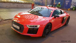 Bắt gặp siêu phẩm Audi R8 V10 Plus của Phan Thành dạo phố cuối tuần