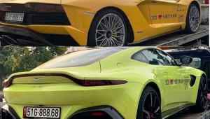 Lamborghini Aventador S và Aston Martin V8 Vantage 