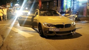 Sài Gòn: Mâu thuẫn do pô xe nổ quá lớn, hai thanh niên đi BMW 428i bị chém trọng thương