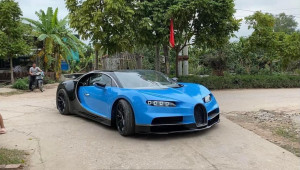 Nhóm bạn trẻ Quảng Ninh “tự chế” siêu xe Bugatti Chiron