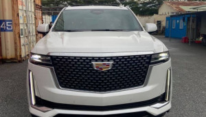 Chiêm ngưỡng Cadillac Escalade ESV 2021 màu trắng đầu tiên về Việt Nam