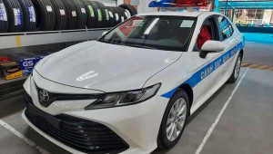 Sau VinFast, đến lượt Toyota Camry 2020 được sử dụng làm xe Cảnh sát giao thông tại Hà Nội