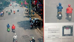 Ra sức cãi không vượt đèn đỏ, người vi phạm 