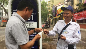 Tạm dừng trông giữ xe theo iParking từ ngày mai, 1-9