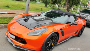 Cận cảnh Chevrolet Corvette Z06 Convertible độc nhất Việt Nam với tùy chọn mui carbon hầm hố