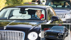Mới tới MU, Cristiano Ronaldo đã tậu ngay Bentley Flying Spur: Có cả Range Rover đi theo bảo vệ