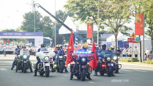 Dàn motor Harley-Davidson đắt đỏ dẫn đoàn sự kiện S-Race 2022 ở Thành phố Thủ Đức