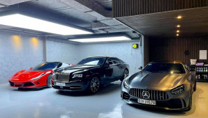 Chiêm ngưỡng gara triệu đô của Nguyễn Quốc Cường - Đàm Thu Trang