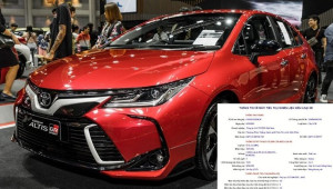 Toyota Corolla Altis GR-S lộ thông tin đăng kiểm tại Việt Nam, sẽ ra mắt trong thời gian tới?