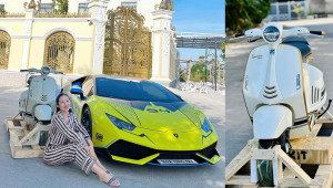 Thêm một hotgirl 9x “tậu” siêu phẩm Vespa 946 Christian Dior với giá 1,6 tỷ VNĐ