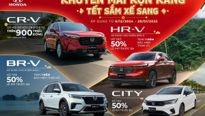 Tháng 12/2024: Honda Việt Nam ưu đãi lên đến 250 triệu đồng tiền mặt cho khách mua xe