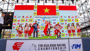 Giải đua xe mô tô châu Á ARRC 2024 vòng 2: Quốc ca Việt Nam lần đầu ngân vang tại đấu trường châu lục