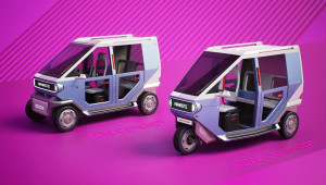 Hyundai giới thiệu xe tuk tuk chạy điện loại ba và bốn bánh