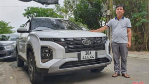 Chủ xe ở Hyundai Creta ở Hà Tĩnh “mát tay” bấm được biển ngũ quý 4