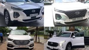 Loạt xe Hyundai Santa Fe sở hữu biển VIP tại Việt Nam