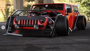 Thêm bodykit thân rộng, Jeep Wrangler trông như 