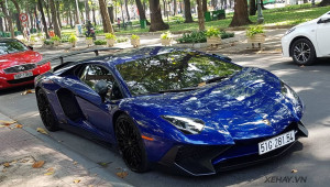 TP.HCM: Bắt gặp Lamborghini Aventador LP750-4 SV Coupe độc nhất Việt Nam dạo phố chơi tết