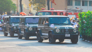 Trung Nguyên mang dàn Land Rover, Mercedes-Benz G-Class diễu hành tại Lễ hội Cà phê Buôn Ma Thuột