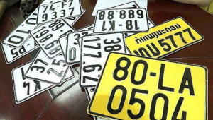 Từ hôm nay 1/8: Xe kinh doanh vận tải bắt đầu đổi sang biển số màu vàng