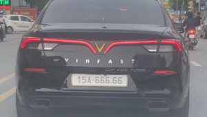VinFast Lux A2.0 mang cặp biển siêu khủng xuất hiện tại Hải Phòng: Đã
