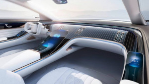 Mercedes-Benz EQ Concept hé lộ khoang nội thất sang trọng và tương lai