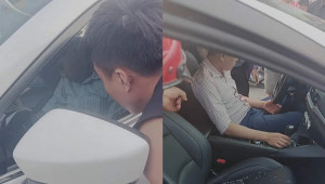 Hưng Yên: Tài xế “ngủ gục” trong xe, người dân tưởng đột quỵ nhanh tay phá kính cứu người