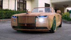 Trầm trồ trước Rolls-Royce Boat Tail phiên bản…gỗ của anh thợ mộc Việt