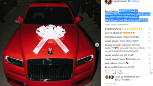 Rapper Gucci Mane khiến vợ xúc động khi tặng Rolls-Royce Cullinan độc nhất vô nhị trong dịp sinh nhật