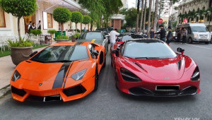 Sài Gòn: Bộ tứ McLaren 720S và Lamborghini Aventador gặp mặt