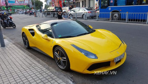 Sài Gòn: Hàng Hiếm Ferrari 488 GTB màu vàng Giallo Modena tái xuất đầu năm