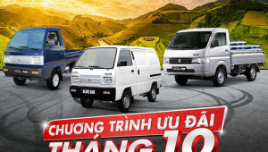 Xe thương mại Suzuki ưu đãi cực lớn lên đến 25 triệu VNĐ trong tháng 10/2021