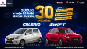 Kỷ niệm 25 năm hoạt động tại Việt Nam, Suzuki mang tới loạt ưu đãi hấp dẫn cho khách hàng
