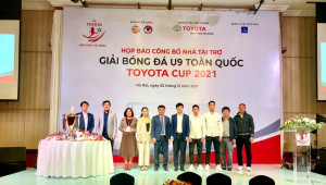 Khởi động giải bóng đá U9 toàn quốc Toyota Cup 2021