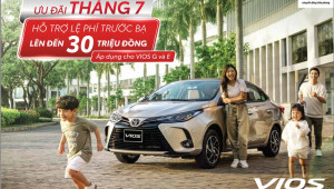 Toyota Việt Nam cùng hệ thống đại lý triển khai chương trình ưu đãi lên đến 30 triệu đồng cho Vios