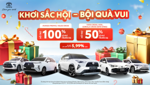 Toyota Việt Nam ưu đãi lên tới 66 triệu đồng cho khách mua xe trong tháng 12