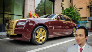 Đấu giá xe Rolls-Royce Ghost mạ vàng thất bại lần hai dù đã hạ giá 300 triệu đồng