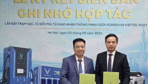 V-Green và Viettel Post hợp tác triển khai hạ tầng trạm sạc, tủ đổi pin và tủ giao nhận thông minh
