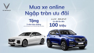 VinFast ưu đãi lớn lên đến 100 triệu VNĐ cho khách hàng khi mua xe online trong tháng 8/2021